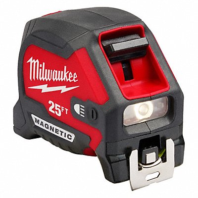 MILWAUKEE 48220428 Tape Measure USB Cord Steel 25 ft Blade