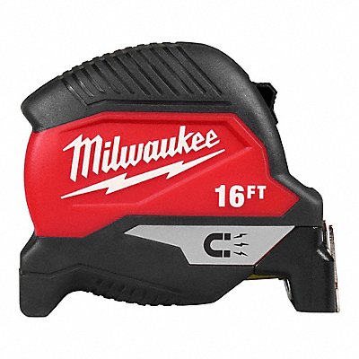 MILWAUKEE 48221016M Tape Measure 16 ft L Blade SAE