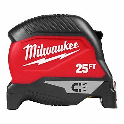 MILWAUKEE 48221025M Tape Measure 25 ft L Blade SAE