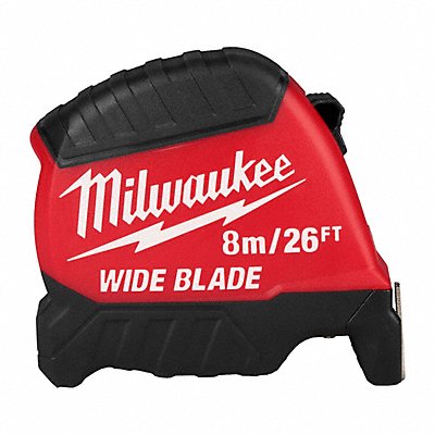 MILWAUKEE 48221226 Tape Measure 26 ft L Blade SAE
