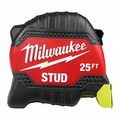 MILWAUKEE 48221425 Tape Measure 25 ft L Blade SAE