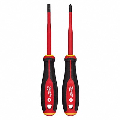 MILWAUKEE 48222207 Insulated Screwdriver St 4 1/4 in L 2pcs