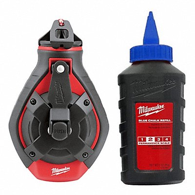 MILWAUKEE 48223982 100 ft Bold Line Chalk Reel Blue Chalk