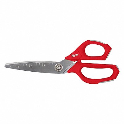 MILWAUKEE 48224046 Scissors Chrome Plated 9 1/4 in L Red