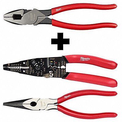 MILWAUKEE 4.82265024822657E+23 Lineman Pliers Wire Stripper Pliers