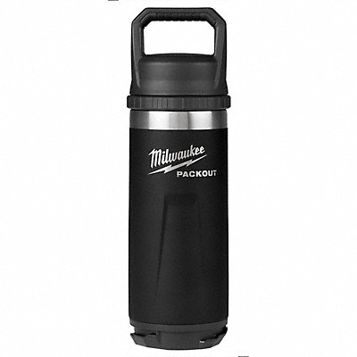 MILWAUKEE 48228382B Insulated Bottle SS 18 oz CAP Black