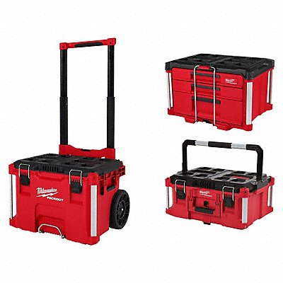 MILWAUKEE 48-22-8427, 48-22-8422, 48-22-8430 PACKOUT Tool Boxes and Organizers: 250 lb Load Capacity - Max