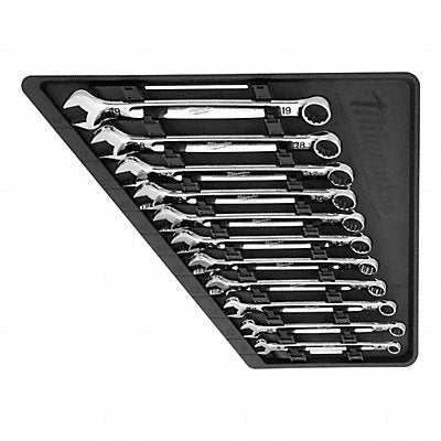 MILWAUKEE 48229511 Combination Wrench Set Chrome STL 3.7 lb