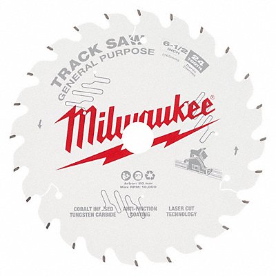 MILWAUKEE 48400624 Track Saw Blade 0.063 Thick Round Arbor