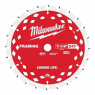 MILWAUKEE 48410720 Circular Saw Blade Carbide Dia 7.25