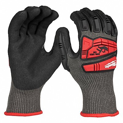 MILWAUKEE TOOL  EQUIPMENT 48738154 IMPACT CUT 5 NITRILE DIP GLOVE - XXL