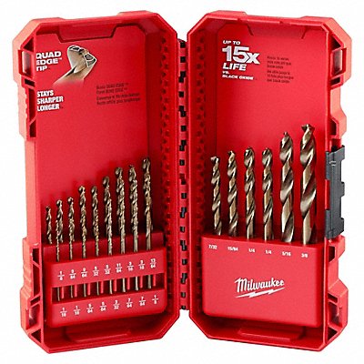 MILWAUKEE 48892338 Milwaukee 23 pcs. Cobalt Red Helix Kit