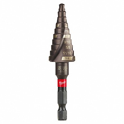 MILWAUKEE 48899243 Step Cone Drill 3/16in to 3/4in Titanium
