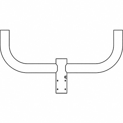 EXO BHH2180PT20DB Pole Bracket Steel Housing 30 L 2-3/8 W