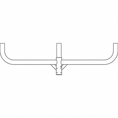 EXO BHH3180PT20DB Pole Bracket Steel Housing 60 L 2-3/8 W