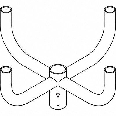 EXO BHH490PT20DB Pole Bracket Steel Housing 30 L 21-5/8 W