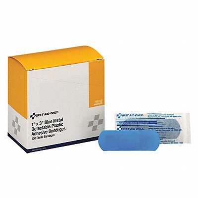 GRAINGER 90992 Strip Bandages Metal Detect 3 x1 PK100