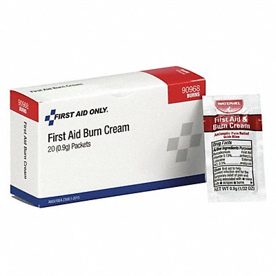 GRAINGER 90968 Topical Burn Cream 0.004 oz PK20