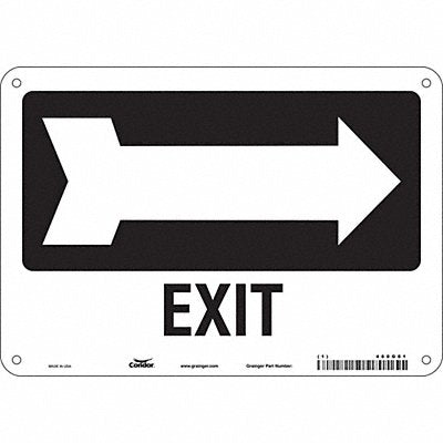 CONDOR 480G81 Safety Sign 7 in x 10 in Polyethylene