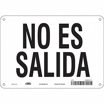 CONDOR 480H11 Safety Sign 7 in x 10 in Polyethylene
