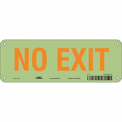 CONDOR 480H24 Safety Sign 3 1/2 x 10 in Polyethylene
