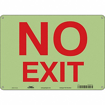 CONDOR 480H33 K2119 Safety Sign 10 in x 14 in Polyethylene