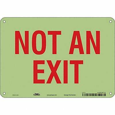 CONDOR 480H73 Safety Sign 7 in x 10 in Polyethylene