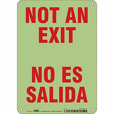 CONDOR 480H81 Safety Sign 10 in x 7 in Polyethylene