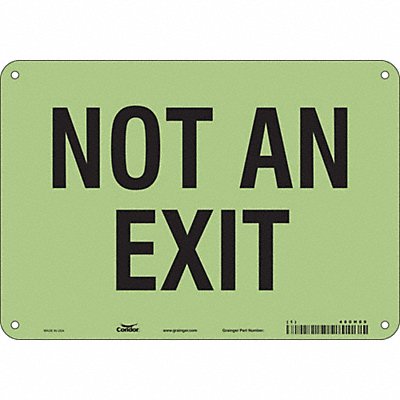 CONDOR 480H89 Safety Sign 7 in x 10 in Polyethylene