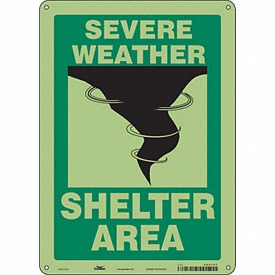 CONDOR 480J27 K1737 Safety Sign 14 in x 10 in Polyethylene