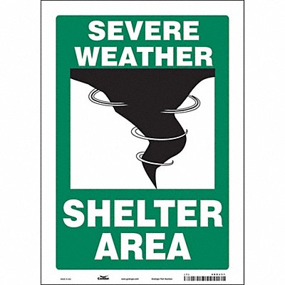CONDOR 480J31 K1737 Safety Sign 14 in x 10 in Vinyl