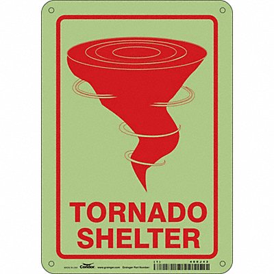 CONDOR 480J42 K1739 Safety Sign 10 in x 7 in Polyethylene