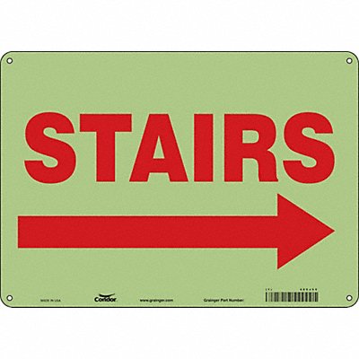 CONDOR 480J55 Safety Sign 10 in x 14 in Polyethylene