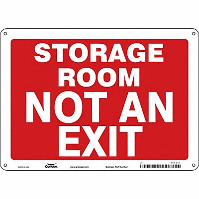 CONDOR 480J84 Safety Sign 10 in x 14 in Polyethylene