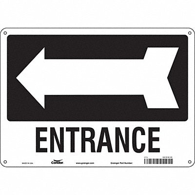 CONDOR 480K35 K1789 Safety Sign 10 in x 14 in Aluminum