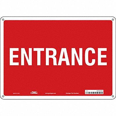 CONDOR 480K50 K1795 Safety Sign 10 in x 14 in Aluminum