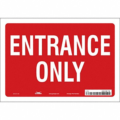 CONDOR 480K72 K1799 Safety Sign 7 in x 10 in Vinyl
