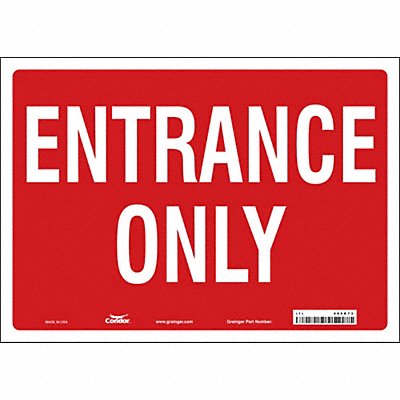 CONDOR 480K73 K1799 Safety Sign 10 in x 14 in Vinyl