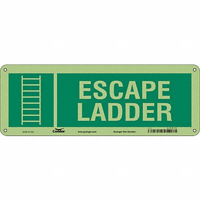 CONDOR 480K76 Safety Sign 5 in x 14 in Polyethylene