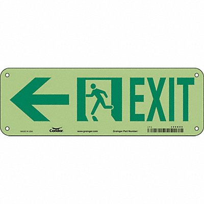 CONDOR 480K99 Safety Sign 7 in x 21 in Polyethylene
