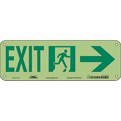 CONDOR 480L04 Safety Sign 7 in x 21 in Aluminum