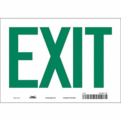 CONDOR 480L15 Safety Sign 7 in x 10 in Vinyl