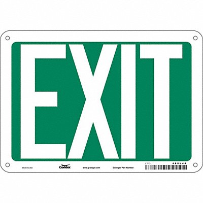 CONDOR 480L44 K1849 Safety Sign 7 in x 10 in Aluminum