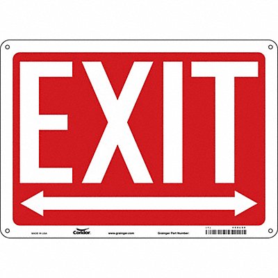 CONDOR 480L66 Safety Sign 10 in x 14 in Aluminum