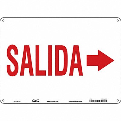 CONDOR 480L98 Safety Sign 10 in x 14 in Aluminum