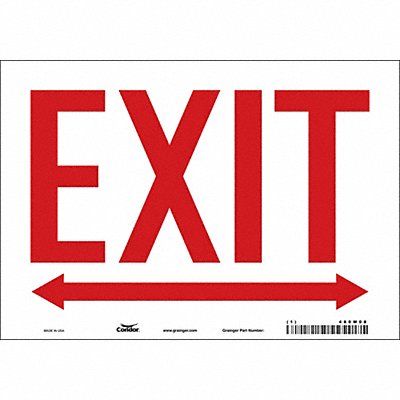 CONDOR 480M08 Safety Sign 7 in x 10 in Vinyl