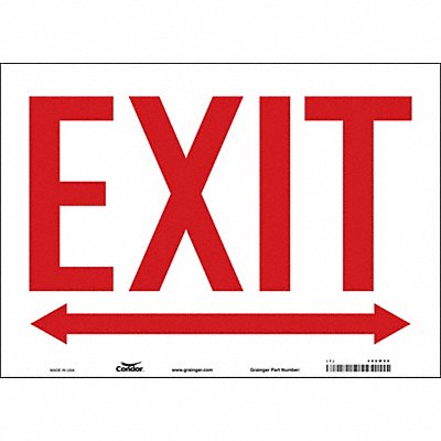 CONDOR 480M09 Safety Sign 10 in x 14 in Vinyl