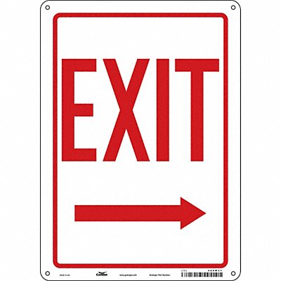 CONDOR 480M31 J7046 Safety Sign 14 in x 10 in Aluminum