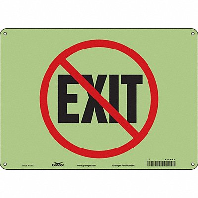 CONDOR 480M45 Safety Sign 10 in x 14 in Polyethylene