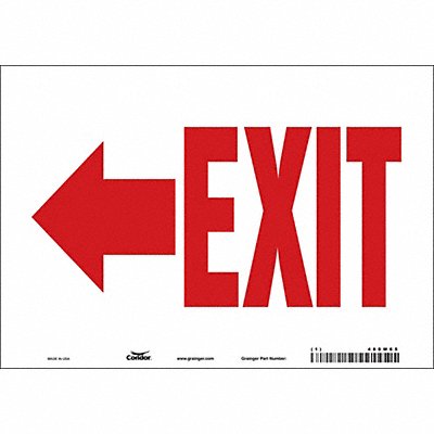 CONDOR 480M65 Safety Sign 7 in x 10 in Vinyl